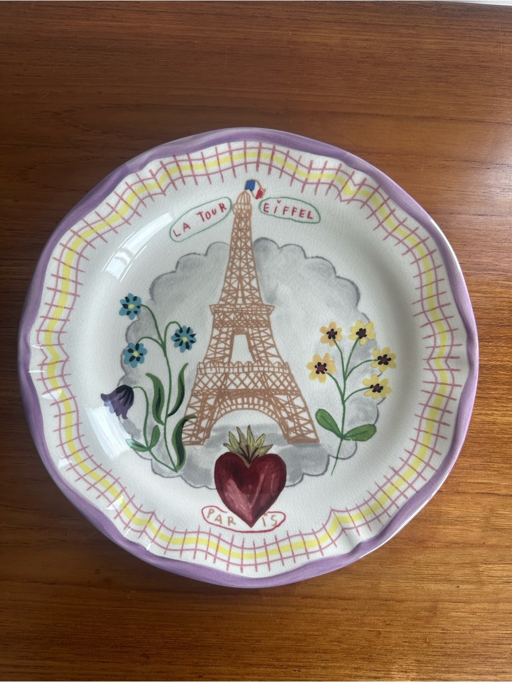 Nathalie Lete - La Tour Eiffel Printed Collectable Plate